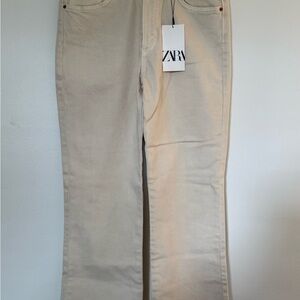 Zara Beige Casual Jeans